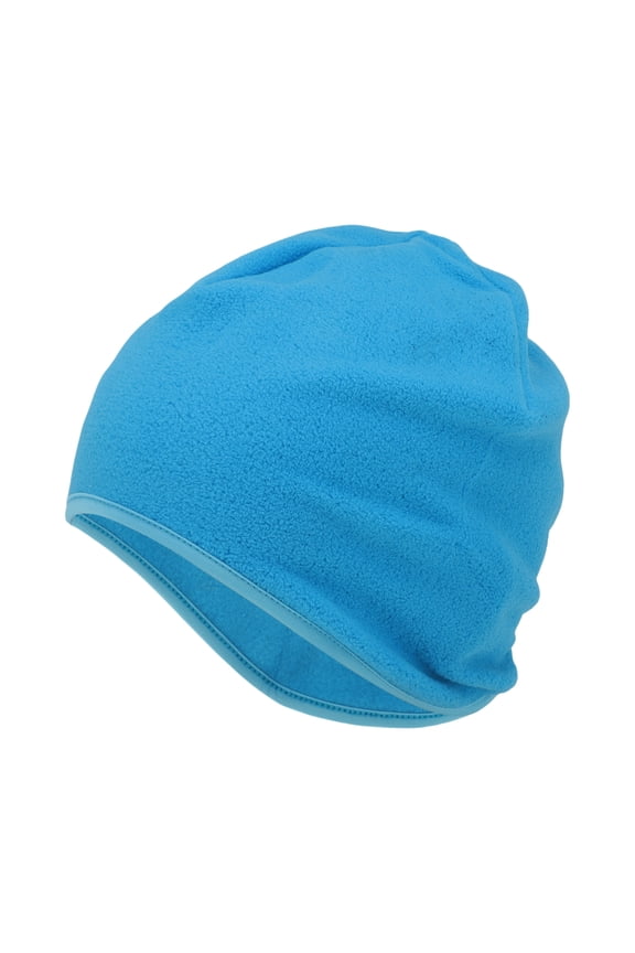 Cycling Hat Keep Warm Tab Hard Hat Liner Polar Fleece Fabric Sky Blue 25x19cm 1 Pcs