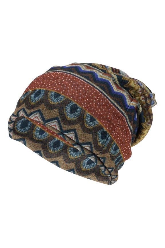 Cycling Hat Multi-purpose Neck Protection Windproof Hard Hat Liner Striped Wave Polyester Blue Yellow 10.83"x10.04" 1 Pc