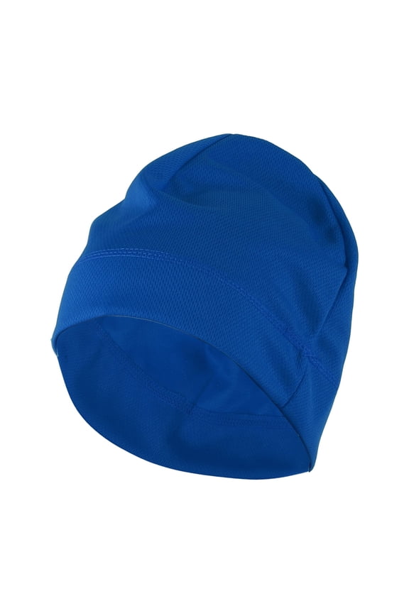 Cycling Hat Sweat Wicking Breathable Hard Hat Liner Baiku Silk Mesh Fabric Sapphire Blue 25x18cm 1 Pcs