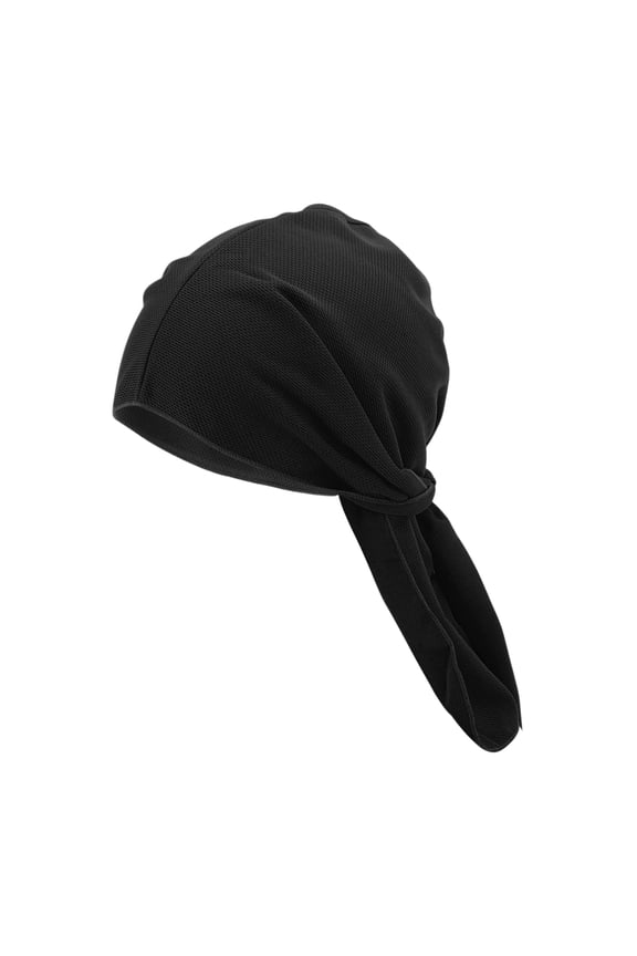 Cycling Hat Sweat Wicking Breathable Hard Hat Liner Mesh Fabric Black 26x64cm 1 Pcs