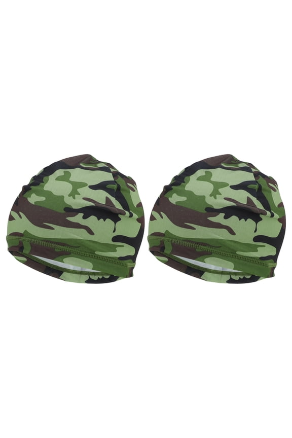 Cycling Hat Sweat Wicking Hard Hat Liner Milk Silk Fabric Ice Feeling Aid Green One Size 24x19cm 2 Pc