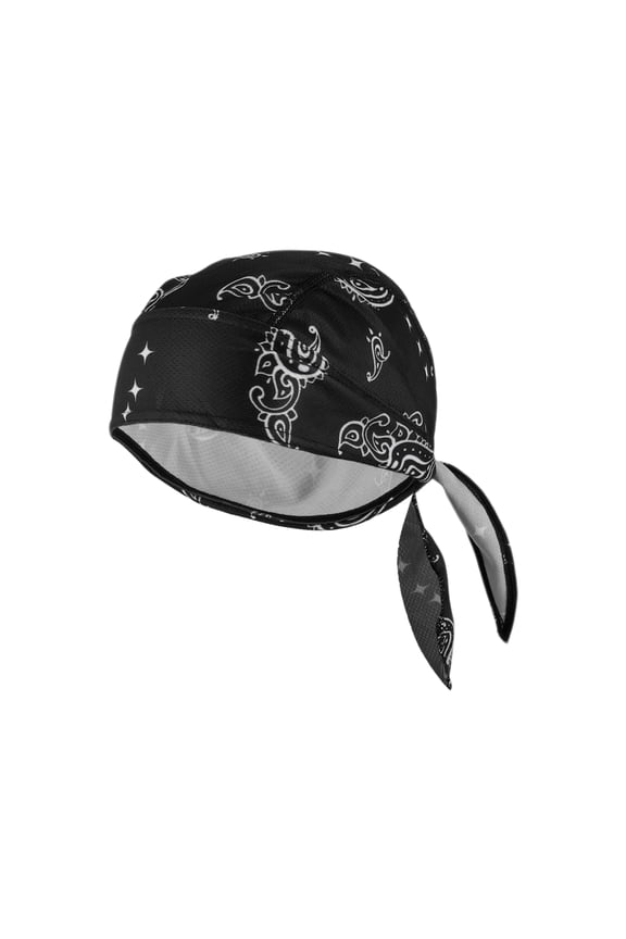 Cycling Hat Sweat and Moisture Wicking Breathable Hard Hat Liner Baiku Silk Mesh Fabric Black 27x34cm 1 Pcs