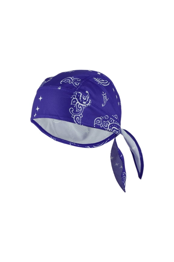 Cycling Hat Sweat and Moisture Wicking Breathable Hard Hat Liner Baiku Silk Mesh Fabric Blue 27x34cm 1 Pcs