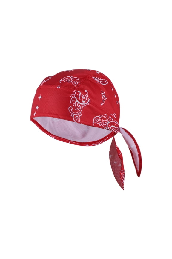 Cycling Hat Sweat and Moisture Wicking Breathable Hard Hat Liner Baiku Silk Mesh Fabric Red 27x34cm 1 Pcs