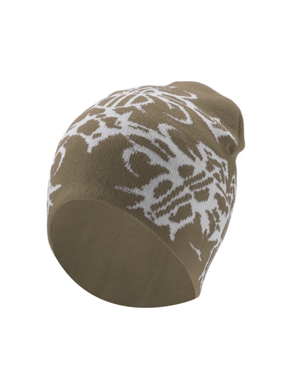 Cycling Hat Warm Comfortable and Breathable Hard Hat Liner Acrylic Brown Bottom 22x22cm 1 Pc