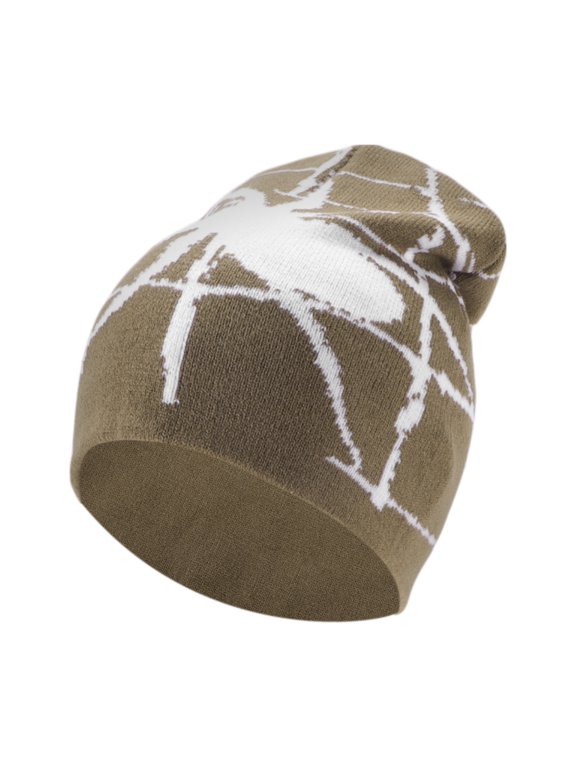 Cycling Hat Warm Comfortable and Breathable Hard Hat Liner Acrylic Brown Bottom 22x22cm 1 Pcs