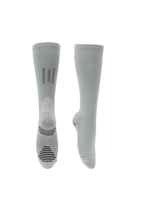 Cycling Socks Quick-Drying Anti-Slip Deodorizing Anti-friction Outdoor Bike Socks Gray Size L Men 1 Pair Color Matching Reflective Irregular Pattern