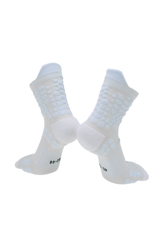 Cycling Socks Quick-Drying Non-Slip Sweat-Absorbent Deodorizing Anti-Friction Outdoor Bike Socks White Size l Neutral and Universal