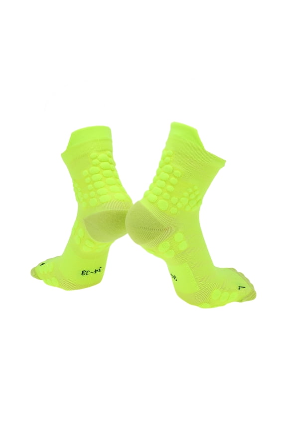 Cycling Socks Quick-Drying Non-Slip Sweat-Absorbent Deodorizing Anti-Friction Outdoor Bike Socks Yellow Size m Neutral and Universal
