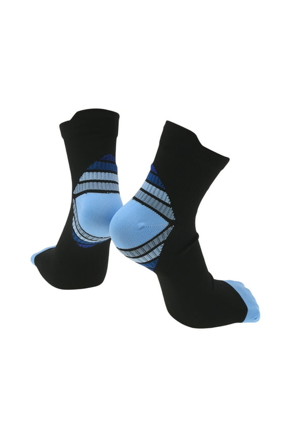 Cycling Socks Quick-Drying Outdoor Bike Socks Blue Black Size XL Neutral and Universal 1 Pair Color Matching