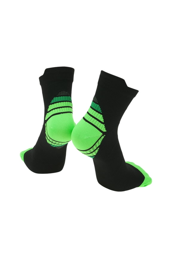 Cycling Socks Quick-Drying Outdoor Bike Socks Green Black Size XL Neutral and Universal 1 Pair Color Matching