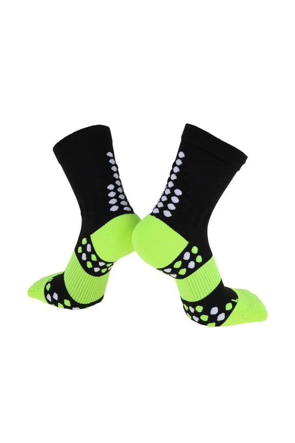 Cycling Socks Quick-Drying Sweat-Absorbent Anti-Friction Outdoor Bike Socks Black Yellow Size m Neutral and Universal Color Matching