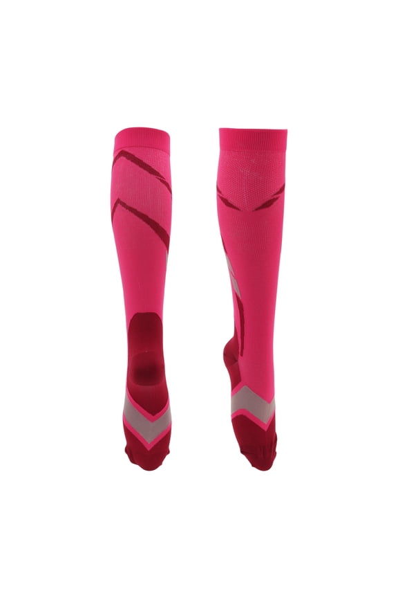 Cycling Socks Shock Absorption Sweat Absorption Outdoor Bike Socks Rose Red Size m Neutral and Universal 1 Pair