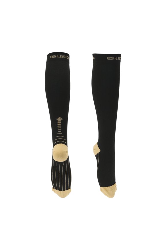 Cycling Socks Sweat-Absorbent Anti-Odor Anti-Friction Outdoor Bike Socks Black Beige Size M Neutral and Universal 1 Pair Colorblock Arrow Stripes