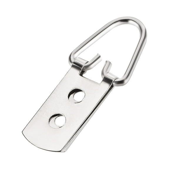 Unique Bargains D Ring Picture Hangers, 42mm x 16mm Silver Tone Assortment Kit for Photo Hanging 50Pcs