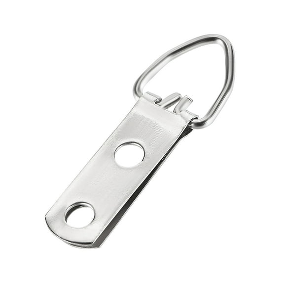 Unique Bargains D Ring Picture Hangers, 47mm x 15mm Silver Tone Assortment Kit for Photo Hanging 100Pcs