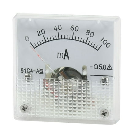 Unique Bargains DC 0-100mA Analogue Ampere Panel Meter Measurement Tool 91C4