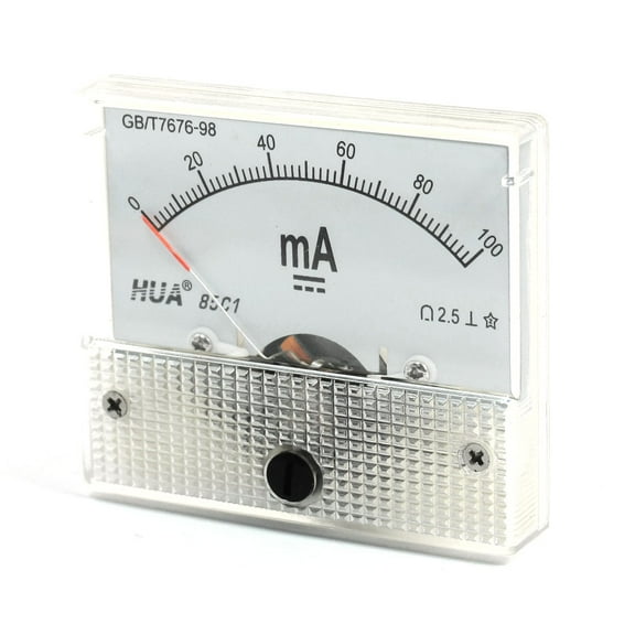 Unique Bargains DC 0-100mA Class 2.5 Accuracy Current Testing Panel Meter Ammeter Gauge