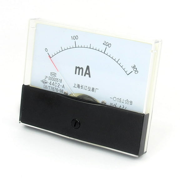 Unique Bargains DC 0-300mA Analog Current Panel Meter Ammeter Gauge 44C2-A