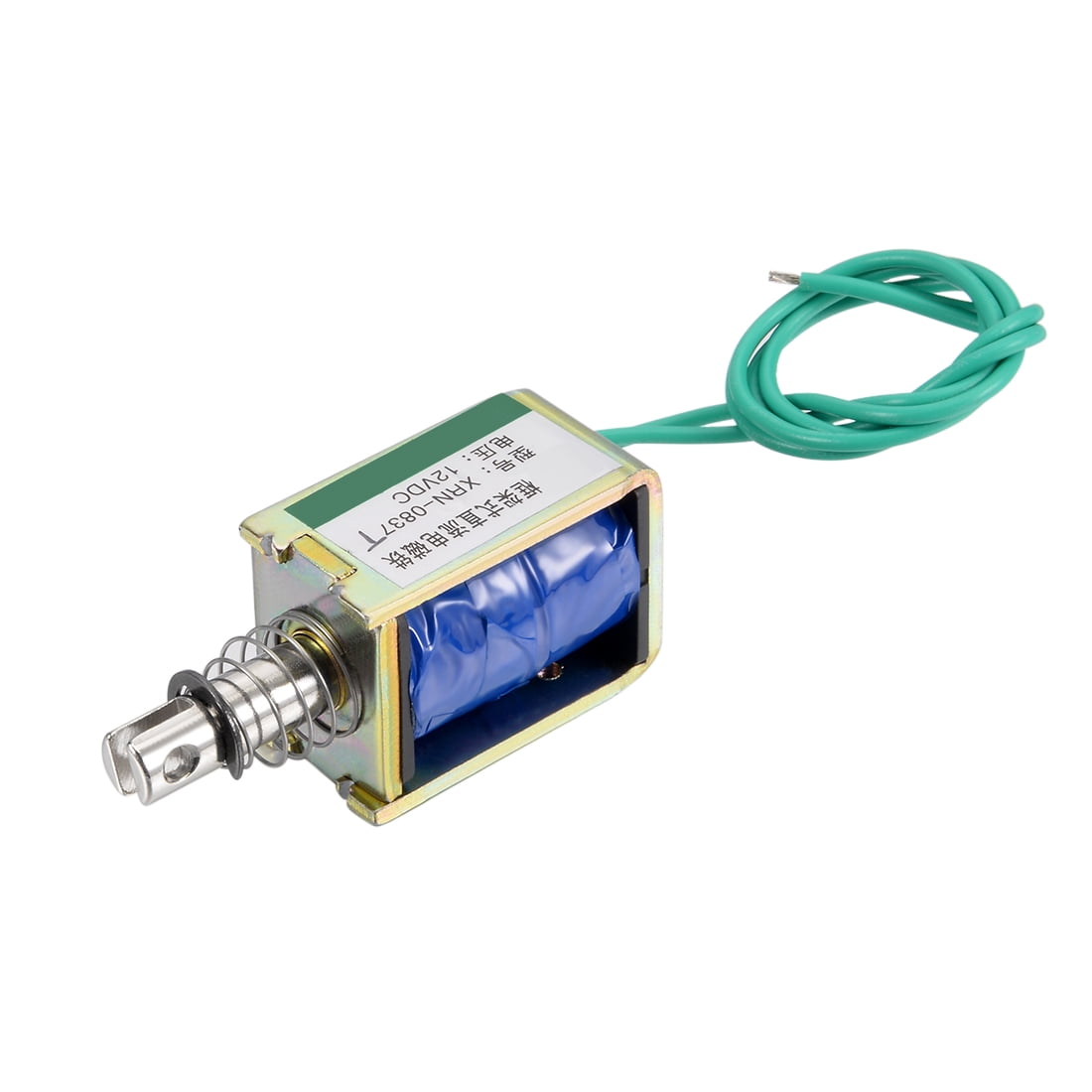 Unique Bargains DC 12V 15N 10mm Stroke Push Pull Type Open Frame Solenoid Electromagnet