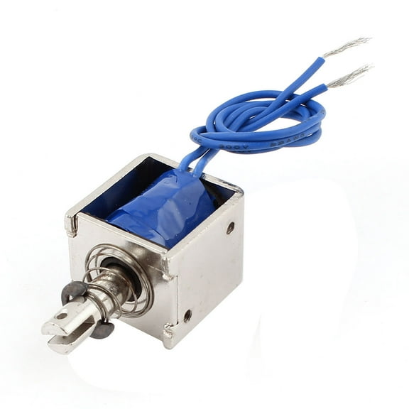 Unique Bargains DC 12V 2A 10mm Stroke 20N 4.4LB Force Open Frame Solenoid Electromagnet