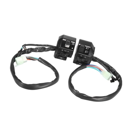 Unique Bargains DC 12V 7/8" Motorcycle Handlebar Switch Horn Headlight Control Buttons