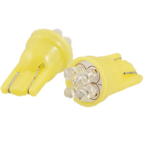 Unique Bargains DC 12V Orange 4 Car Wedge T10 904 W5W Trun Light Lamp Bulb Plastic