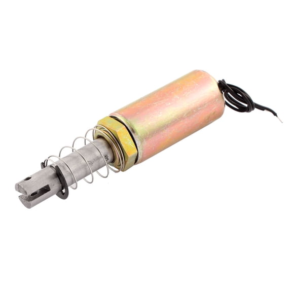 Unique Bargains DC 12V Pull Type Solenoid Electromagnet 10mm 1Kg w Spring Return