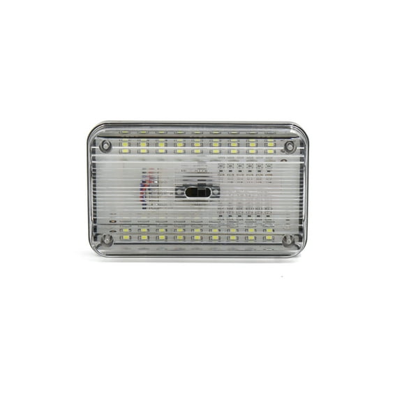 Unique Bargains DC 12V White 36 Rectangular Dome Roof Ceiling Light for Car Interior