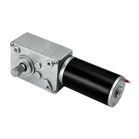 Unique Bargains DC 24V 25RPM High Torque Electric Power Speed Reduce Turbine Worm Gear Box Motor