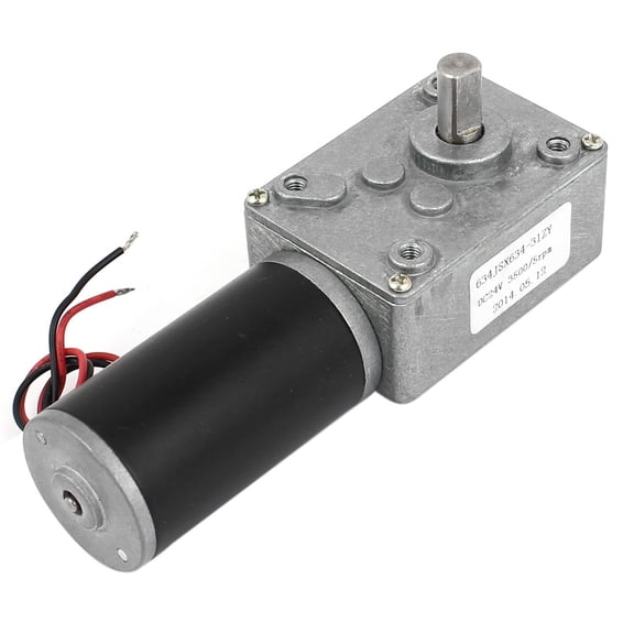 Unique Bargains DC 24V 5RPM High Torque Turbine Worm Gear Box Geared Motor 634JSX634-31ZY