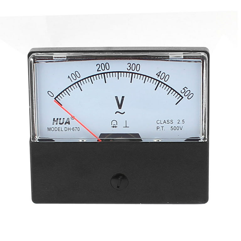 Unique Bargains DH-670 0-500V Analog Volt Voltage Needle Panel Meter  Voltmeter