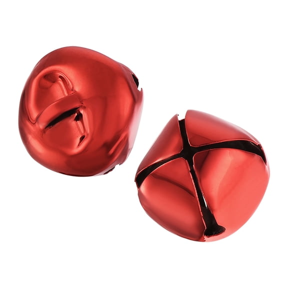 Unique Bargains DIY Small Bells 20mm/0.79-Inch 40pcs  Craft Bells Bulk for Christmas Festival Party Home Bright Red