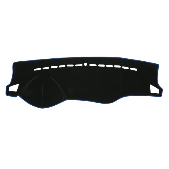 Unique Bargains Dash Cover Car Center Console Non-Slip Dash Board Mat for Kia Rio 2006-2011 Polyester Black Blue 1Pc