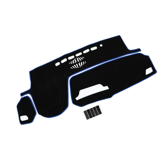 Unique Bargains Dash Cover Car Center Console for Lexus RX 350 2020-2021 Polyester Black Blue with Sticker 1 Set