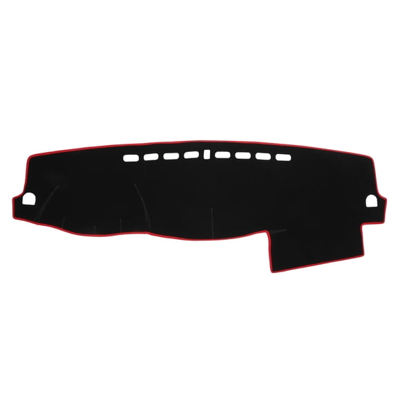 Unique Bargains Dash Cover Car Center Console for Mitsubishi Outland Pajero 2007-2015 Polyester Black Red 1Pc