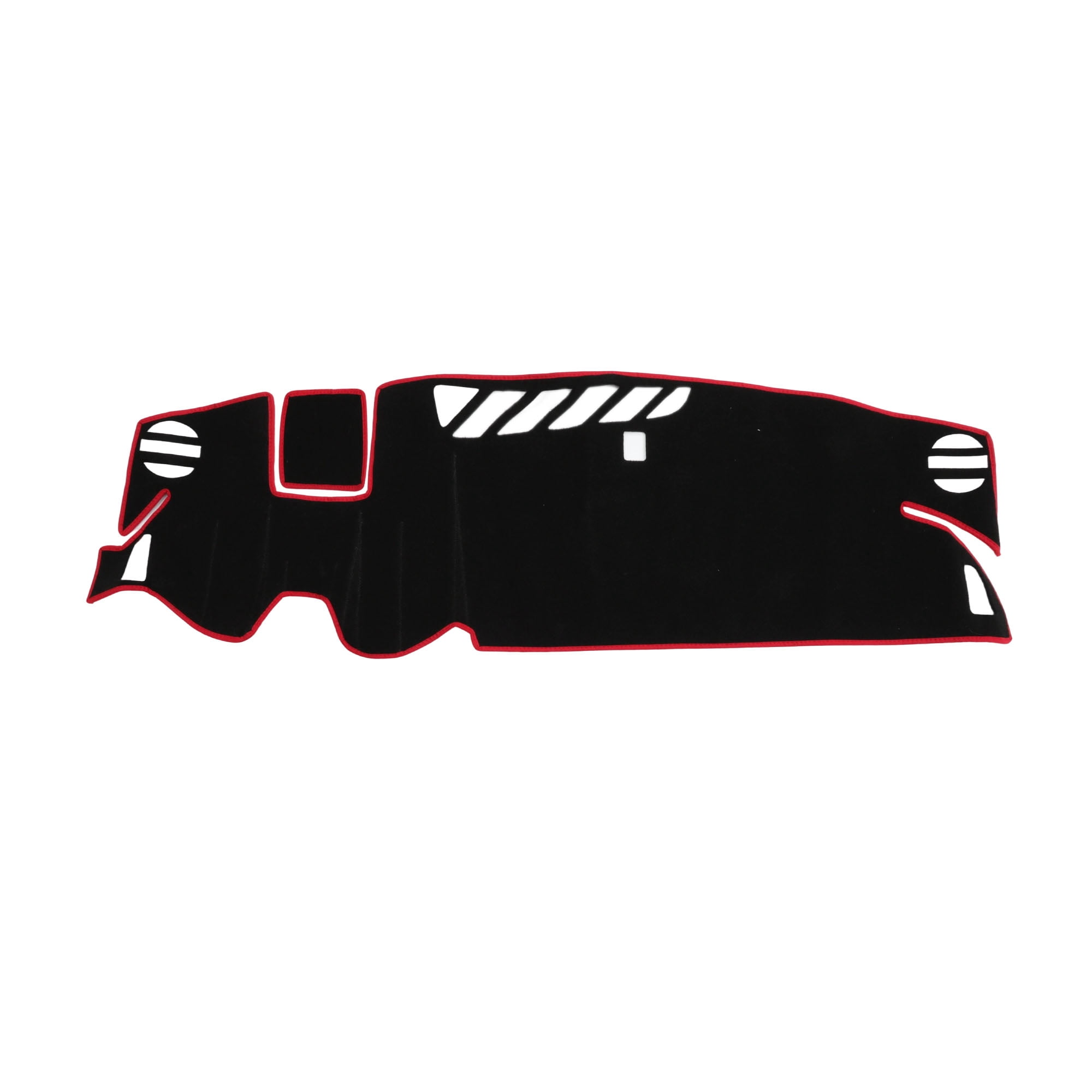 Unique Bargains Dash Cover for Chevrolet Camaro RS 2016-2024 With HUD Dashboard Cover Car Interior Anti-Slip/Anti Dust Polyester Black With Red Edge 1 set