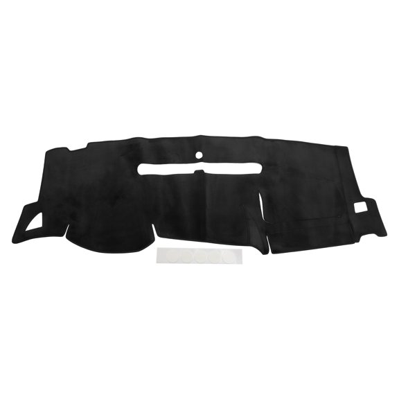 Unique Bargains Dash Cover for Chevrolet Silverado 2007-2013 Dash Board Mat Anti-Slip Dash Cover Mat Flannel Center Console Dashboard Cover Pad Carpet Black