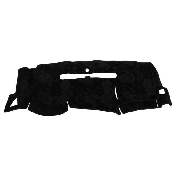 Unique Bargains Dash Cover for Chevrolet Silverado 2007-2013 Dash Board Mat Non-Slip Dash Cover Mat with Pattern Flannel Center Console Dashboard Cover Pad Black