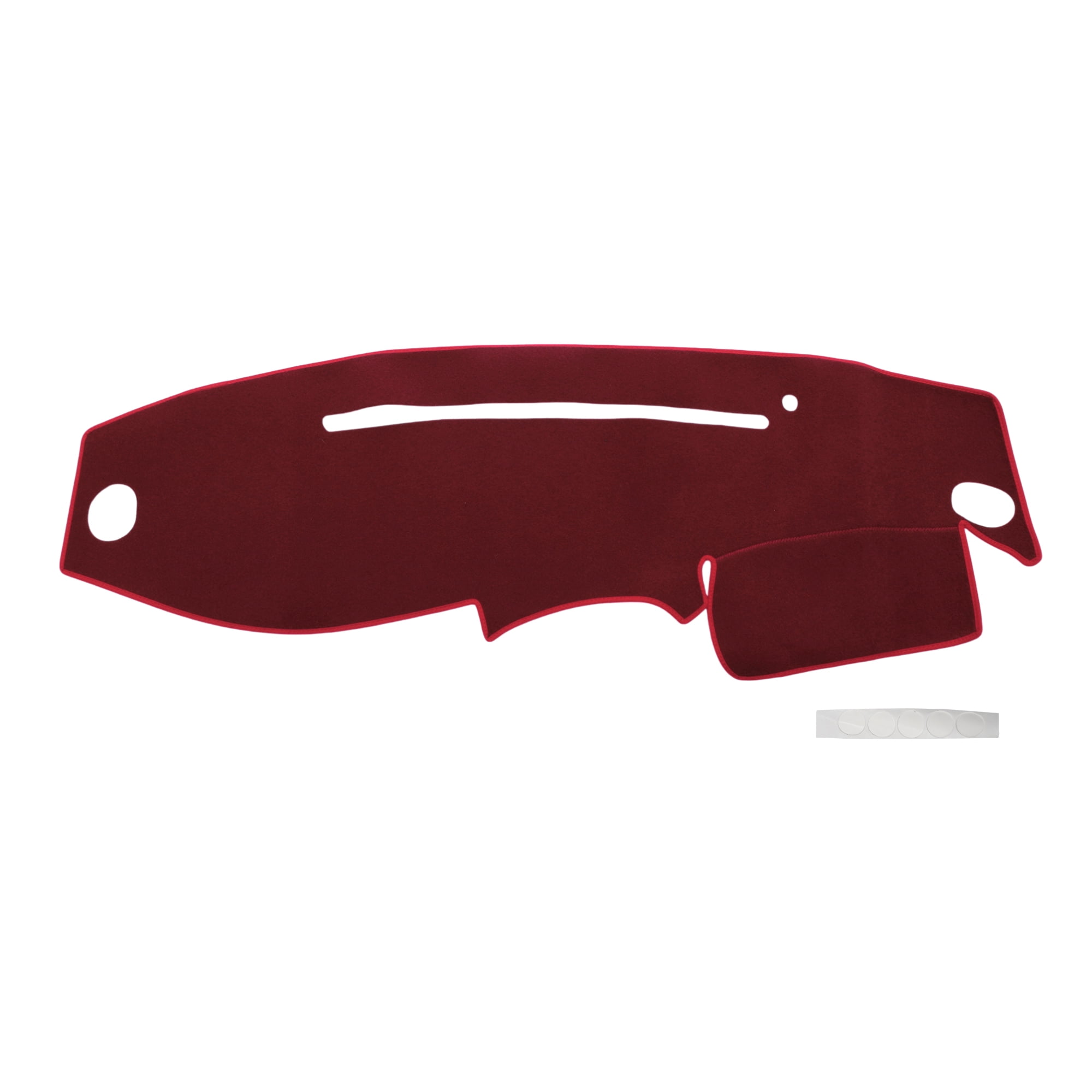 Unique Bargains Dash Cover for Ford for Ranger 1995-2011 Dash Board Mat Non-Slip Dash Cover Mat Pad Polyester Center Console Dashboard Cover Pad Carpet Wine Red