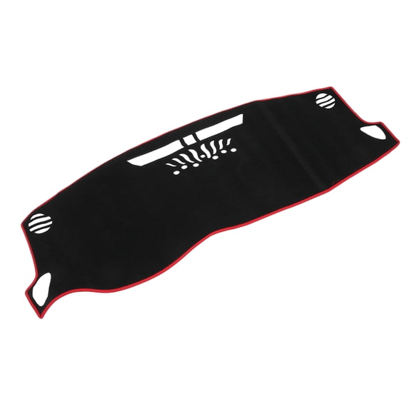 Unique Bargains Dash Cover Interior Non-Slip Dashboard Carpet Mat Pad for Buick Enclave 2021-2023 Polyester Black Red