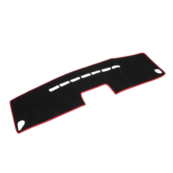 Unique Bargains Dash Cover Interior Non-Slip Dashboard Carpet Mat Pad for Dodge Journey 2009-2013 Polyester Black Red