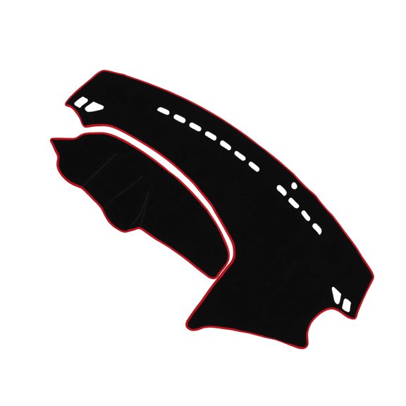 Unique Bargains Dash Cover Interior Non-Slip Dashboard Carpet Mat Pad for Mazda 3 BL 2009-2013 Polyester Black Red