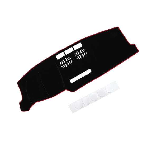 Unique Bargains Dash Cover Interior Non-Slip Dashboard Carpet Mat Pad for Mazda CX5 2017-2020 Polyester Black Red