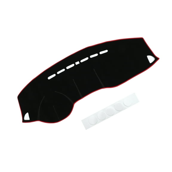 Unique Bargains Dash Cover Interior Non-Slip for Mitsubishi Outlander Sport 2011-2024 Polyester Black Red