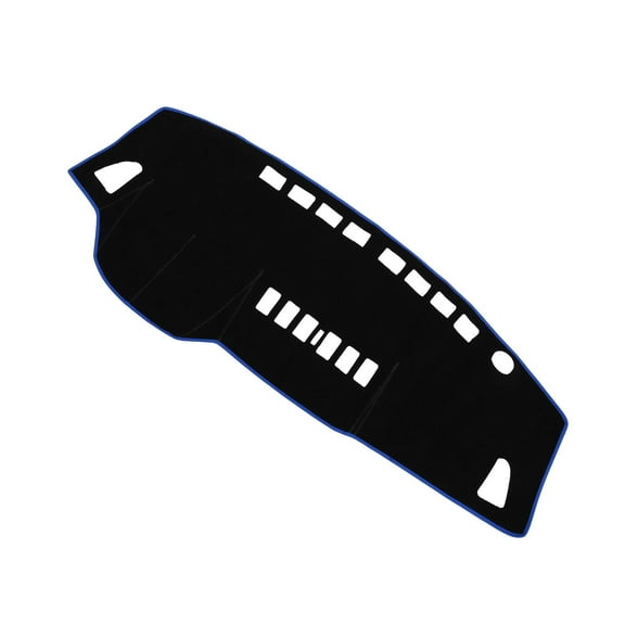 Unique Bargains Dash Cover Interior Non-Slip for Nissan Versa Tiida C11 2007-2011 Polyester Black Blue