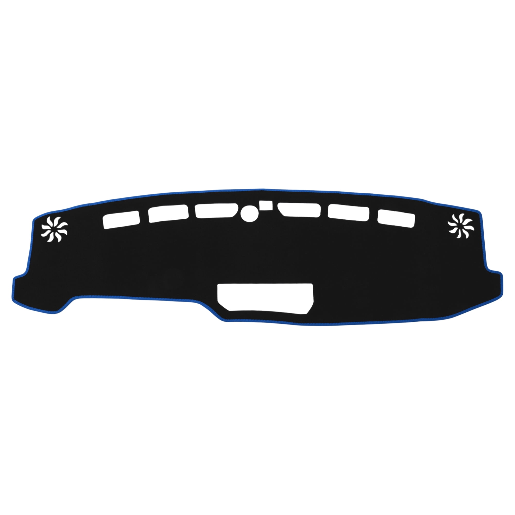 Unique Bargains Dash Cover Mat Carpet Center Console Polyester for Ford Black Blue