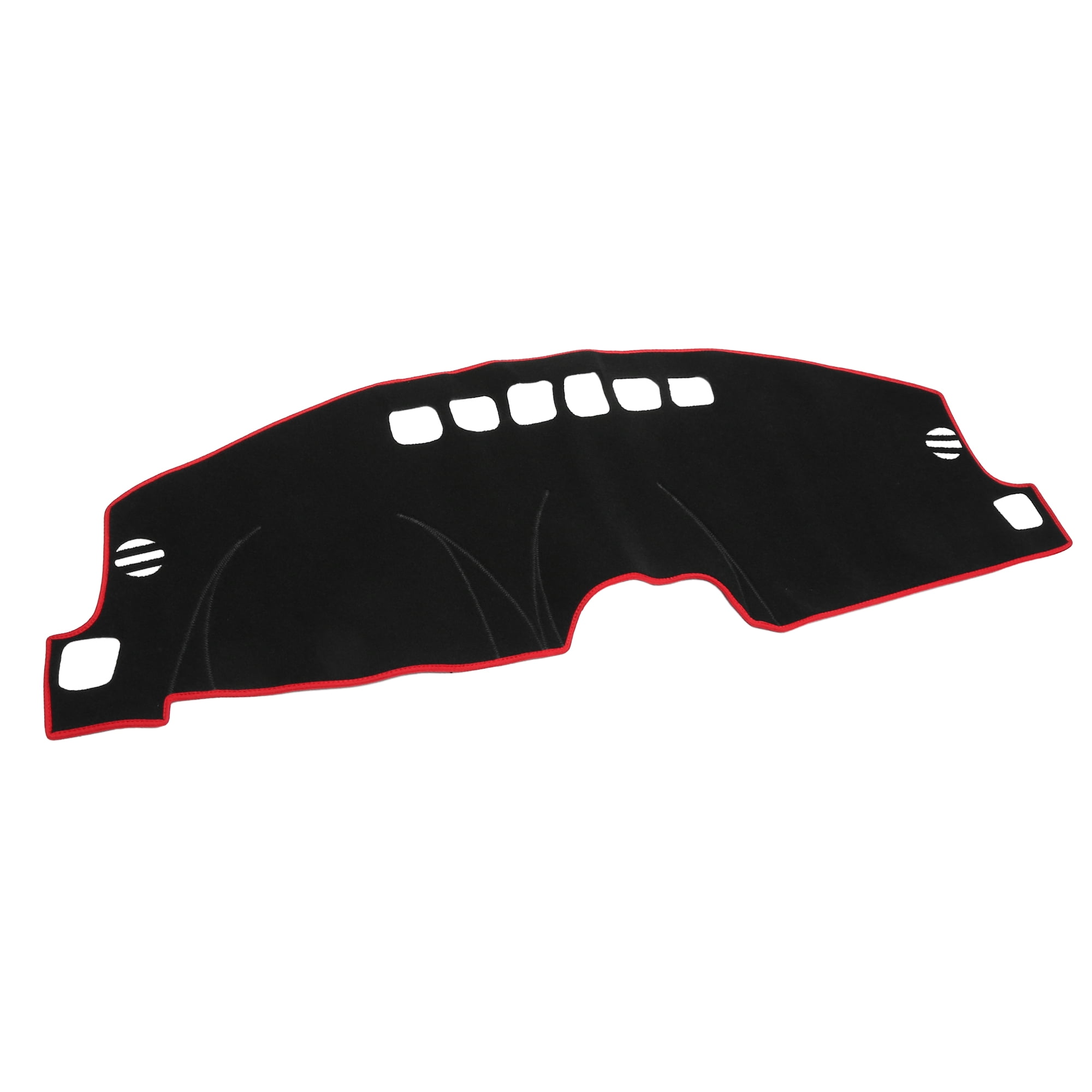 Unique Bargains Dash Cover - Non-Slip Dashboard Mat for Jeep Compass 2009-2016 - Black Red