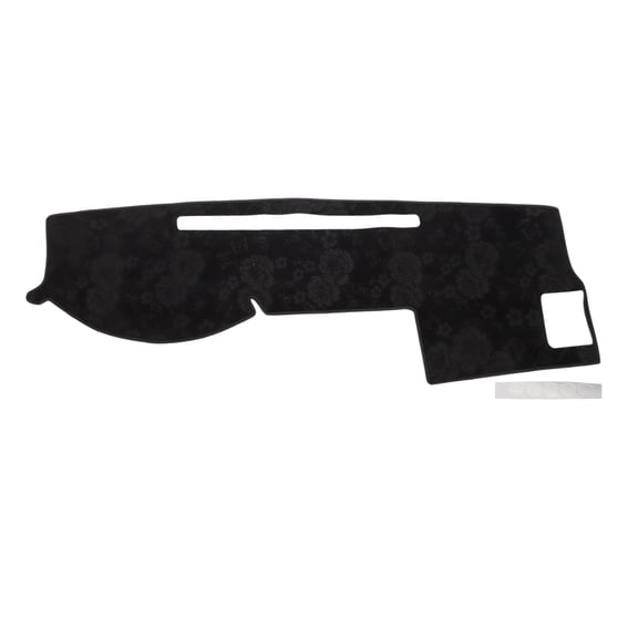 Unique Bargains Dash Cover for Toyota Tacoma 2005-2015 Dash Board Mat Non-Slip Dash Cover Mat with Pattern Pad Flannel Center Console Dashboard Cover Pad Carpet Black