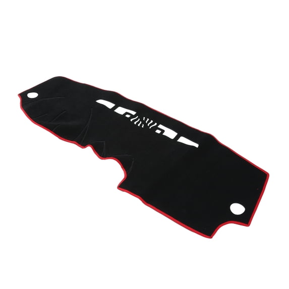 Unique Bargains Dash Cover for Audi A3 2006-2013 Center Console Dashboard Cover Mat Non-Slip Polyester Black Red 1 Pcs